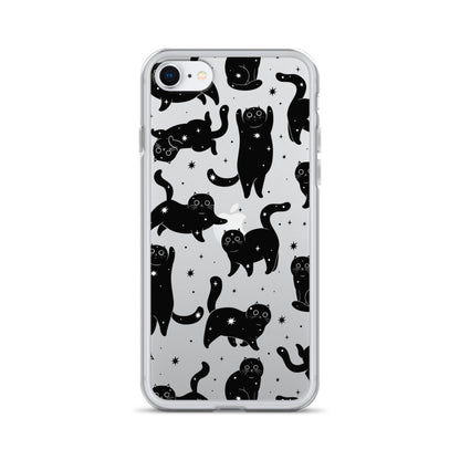 Star Cats Clear iPhone Case iPhone SE