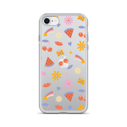 Summer Vibes Clear iPhone Case iPhone SE
