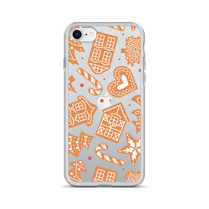 Gingerbread Clear iPhone Case iPhone SE
