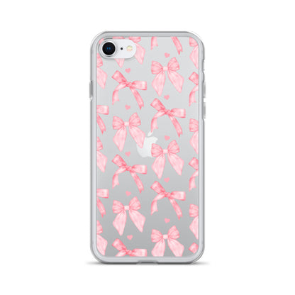 Flirty Bows Clear iPhone Case