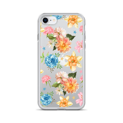 Floral Fiesta Clear iPhone Case