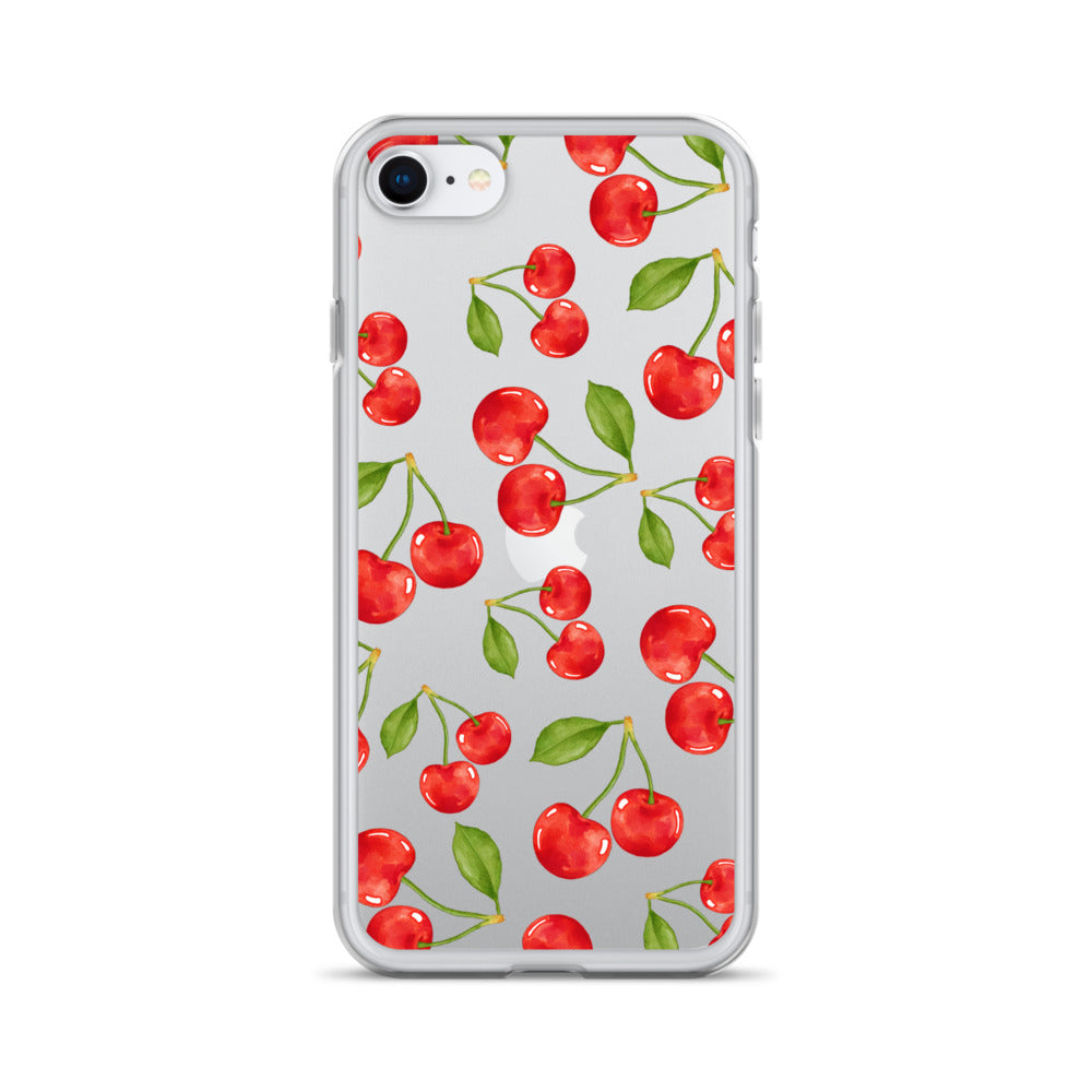 Cherry Clear iPhone Case