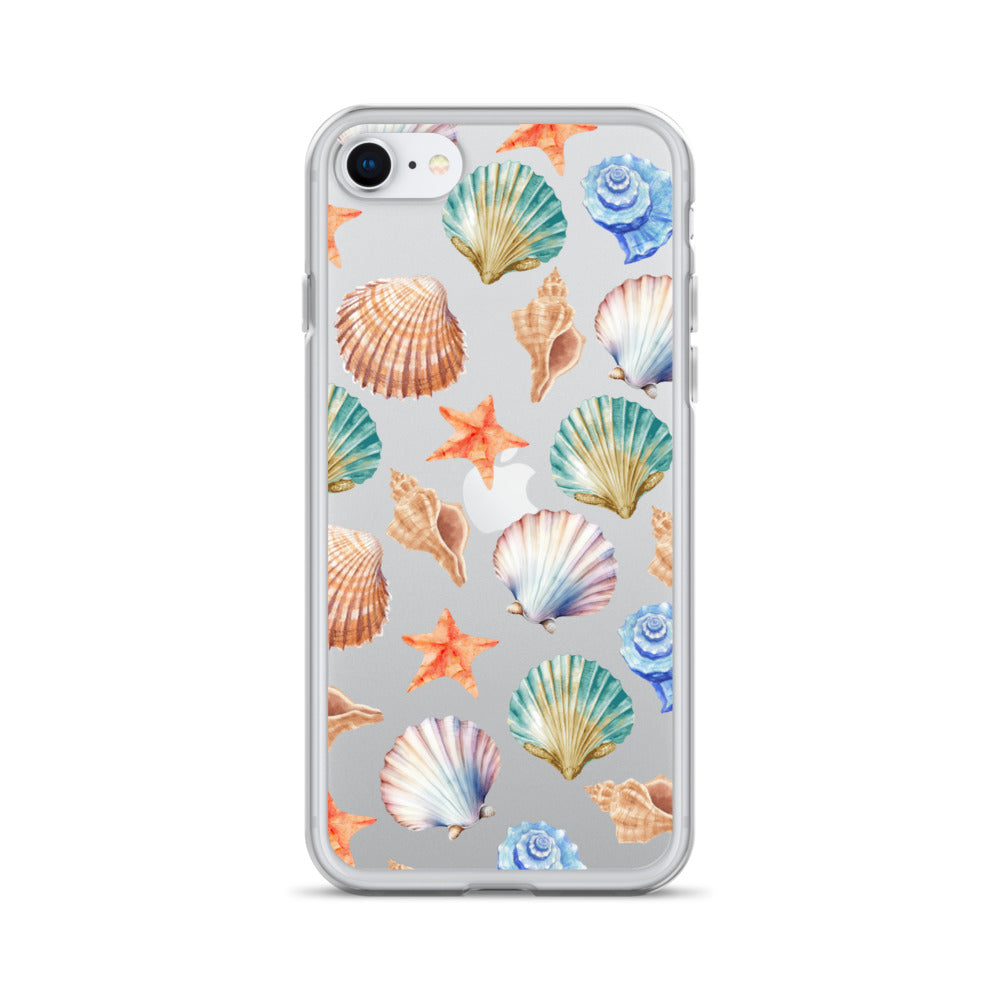 Seashell Breeze Clear iPhone Case