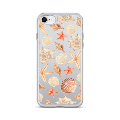 Sunset Shells Clear iPhone Case