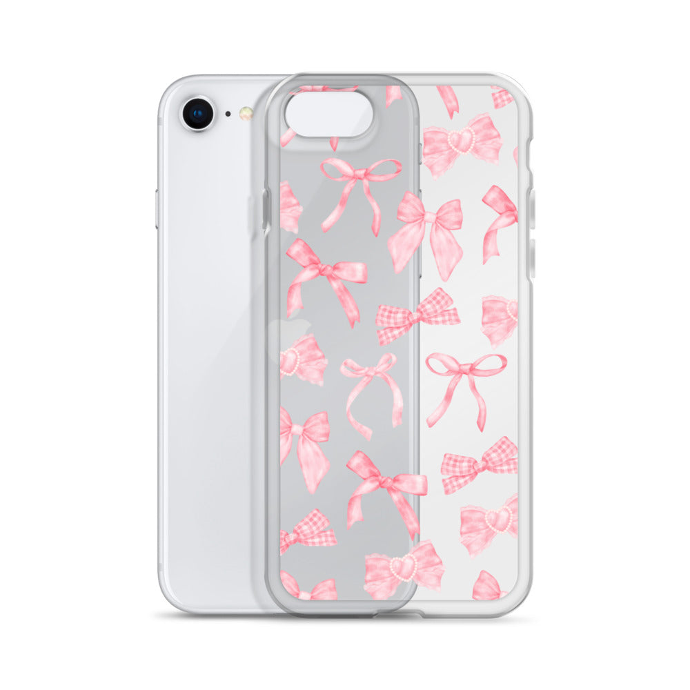 Bow Delight Clear iPhone Case