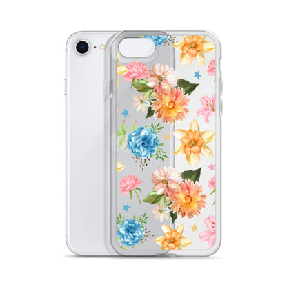 Floral Fiesta Clear iPhone Case