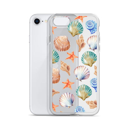 Seashell Breeze Clear iPhone Case