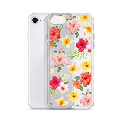 Hibiscus Clear iPhone Case