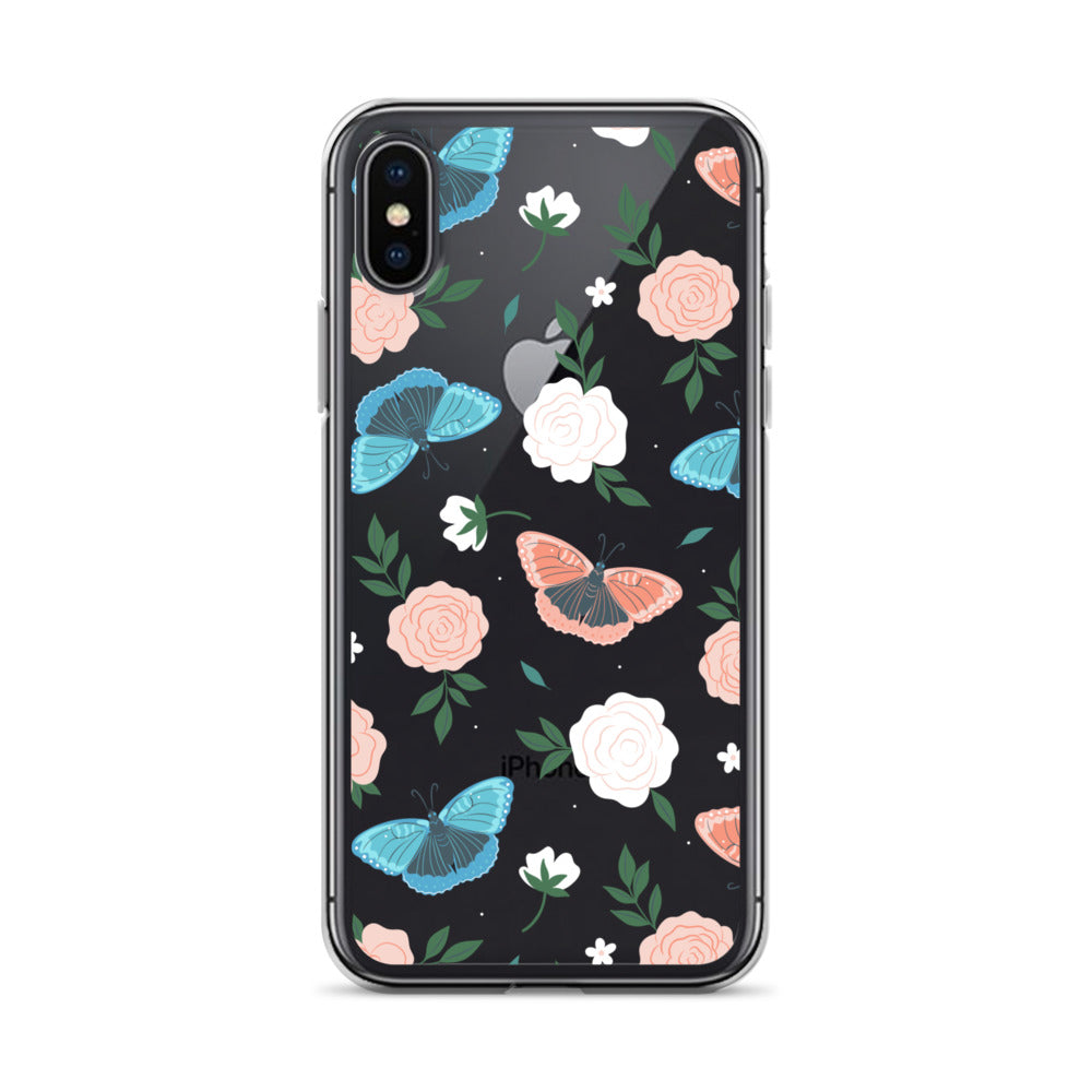 White Blossom Clear iPhone Case iPhone X/XS