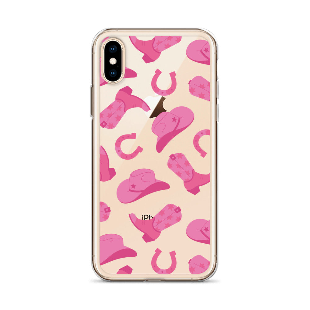 Pink Rodeo Clear iPhone Case