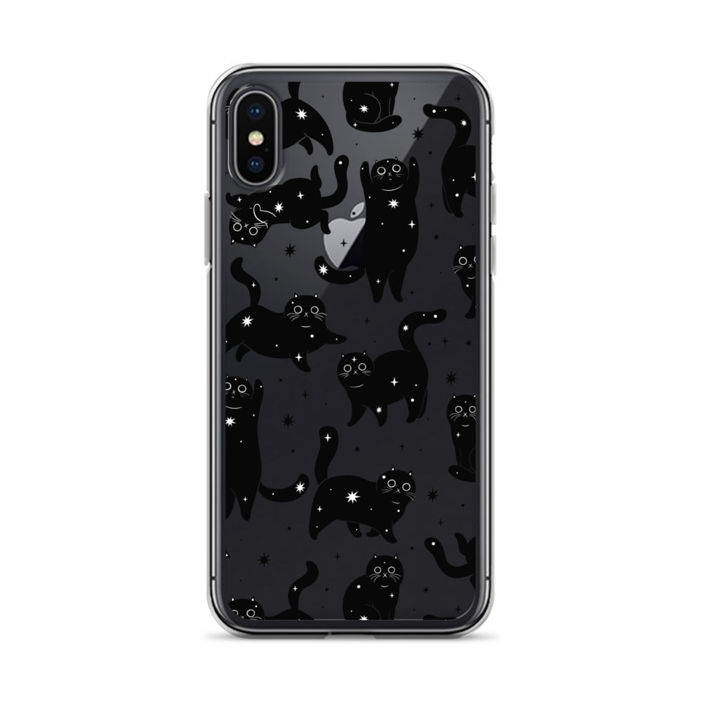 Star Cats Clear iPhone Case iPhone X/XS