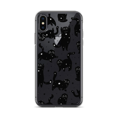 Star Cats Clear iPhone Case iPhone X/XS