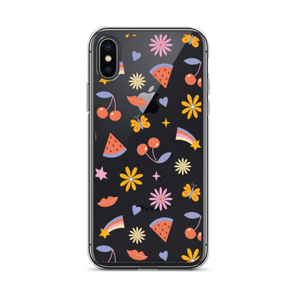 Summer Vibes Clear iPhone Case iPhone X/XS