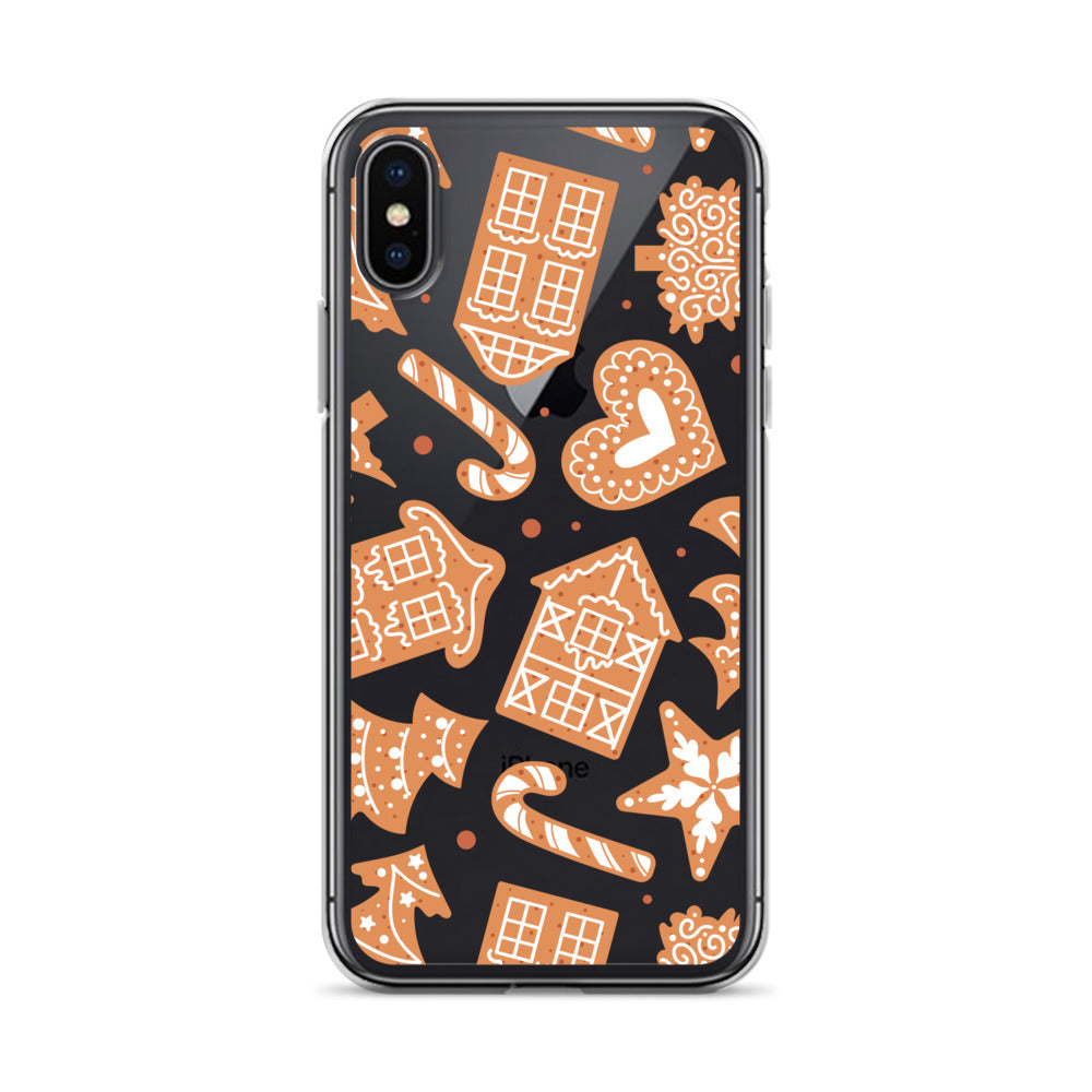 Gingerbread Clear iPhone Case iPhone X/XS