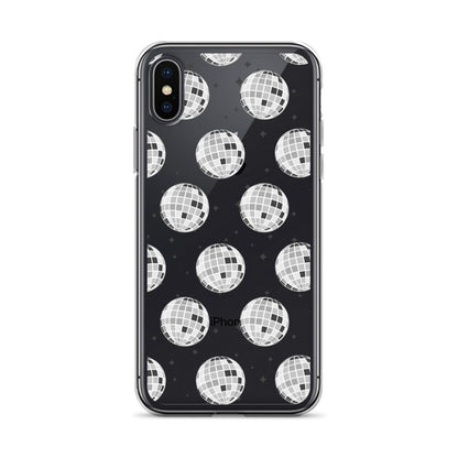 Disco Balls Clear iPhone Case