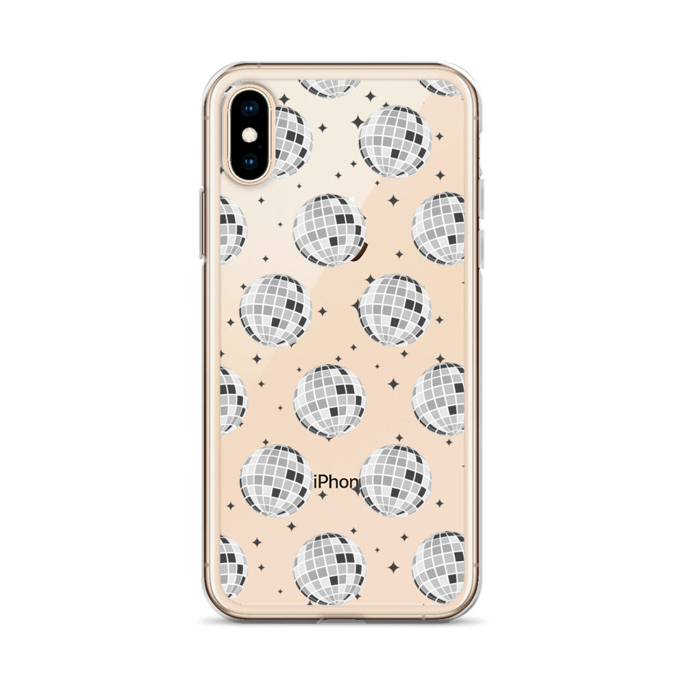 Disco Balls Clear iPhone Case