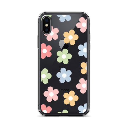 Pastel Garden Clear iPhone Case