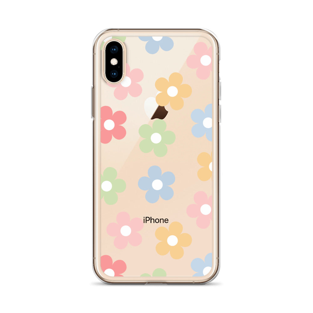 Pastel Garden Clear iPhone Case