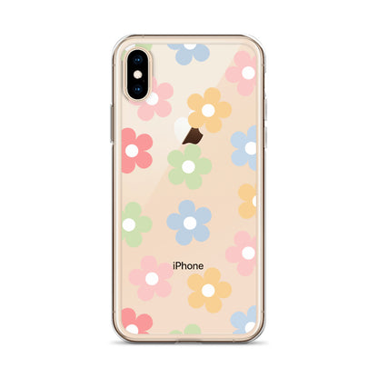 Pastel Garden Clear iPhone Case