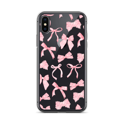 Bow Delight Clear iPhone Case