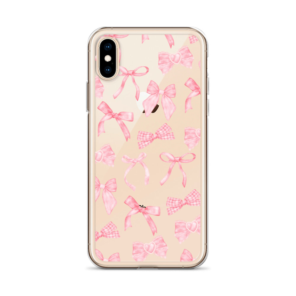 Bow Delight Clear iPhone Case