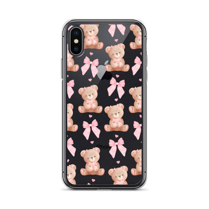 Bows & Bears Clear iPhone Case