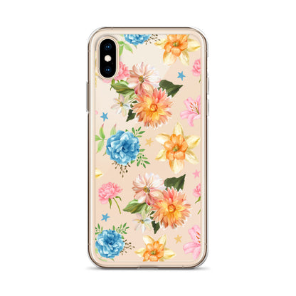 Floral Fiesta Clear iPhone Case