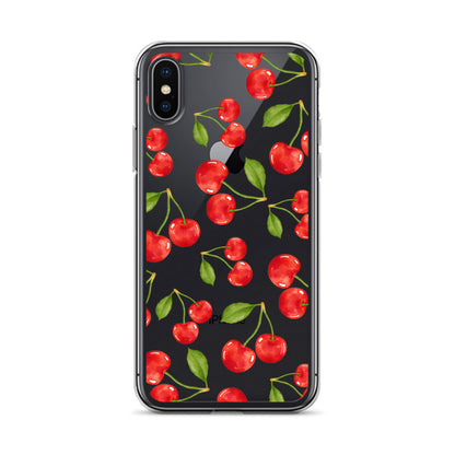 Cherry Clear iPhone Case