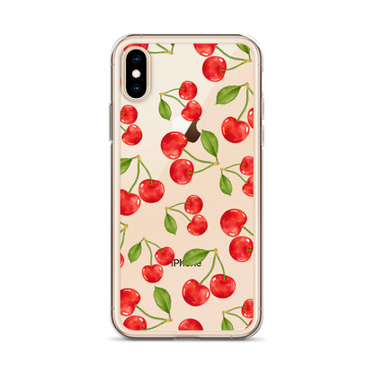 Cherry Clear iPhone Case