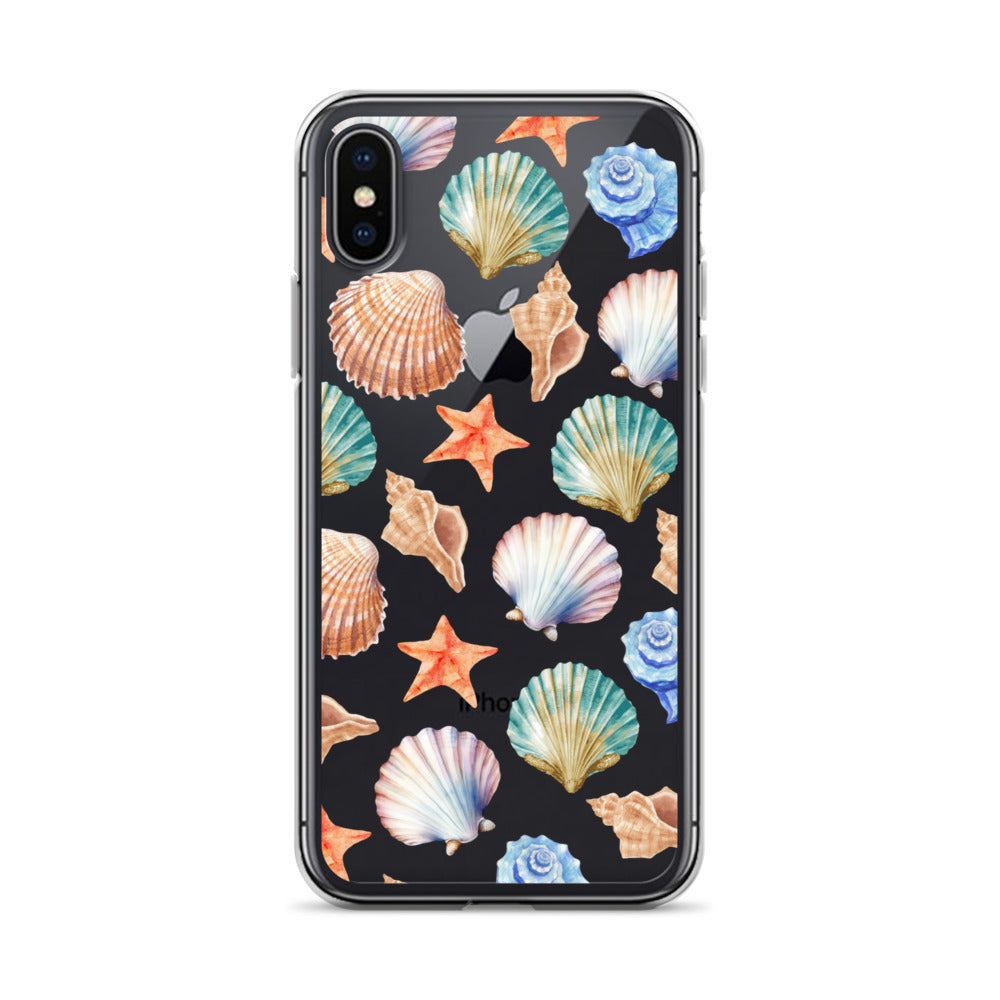 Seashell Breeze Clear iPhone Case