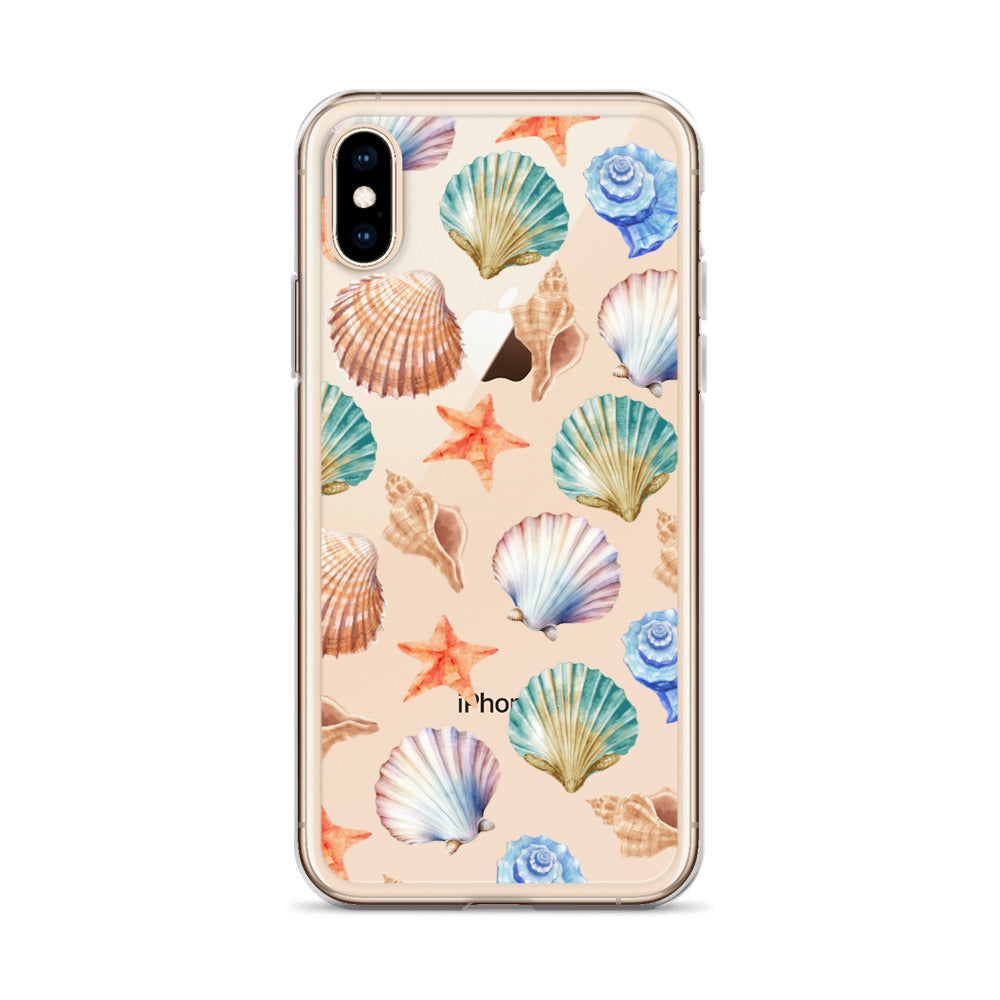 Seashell Breeze Clear iPhone Case