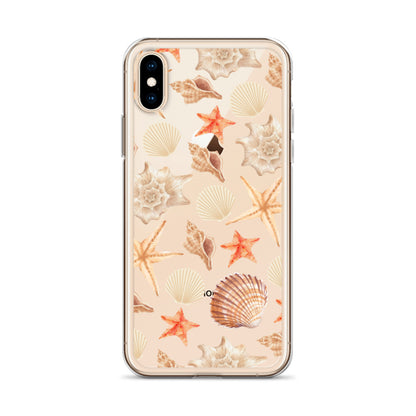 Sunset Shells Clear iPhone Case