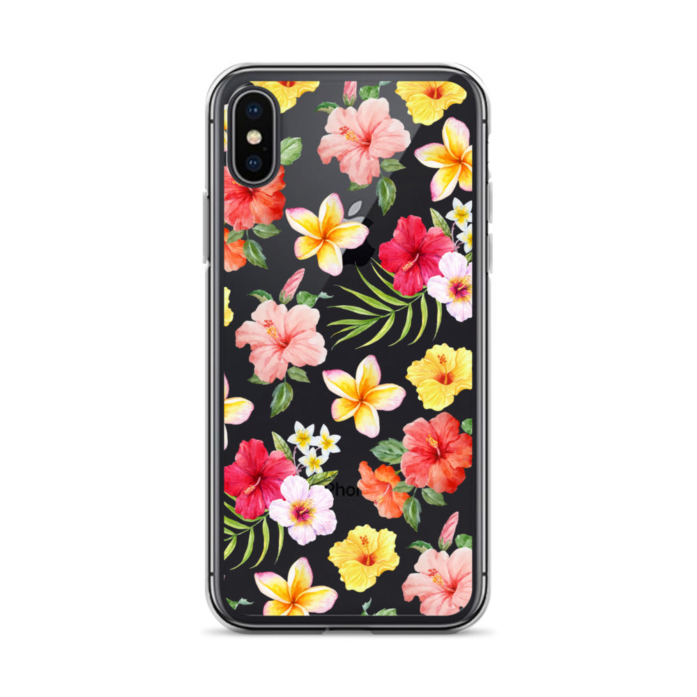 Hibiscus Clear iPhone Case