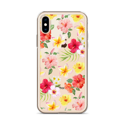 Hibiscus Clear iPhone Case