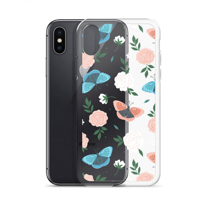 White Blossom Clear iPhone Case