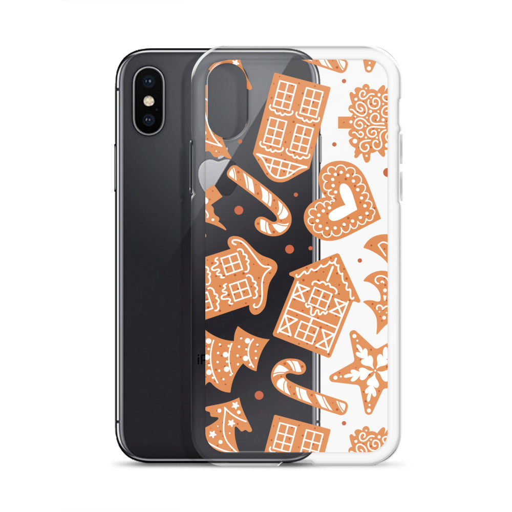 Gingerbread Clear iPhone Case