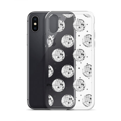 Disco Balls Clear iPhone Case