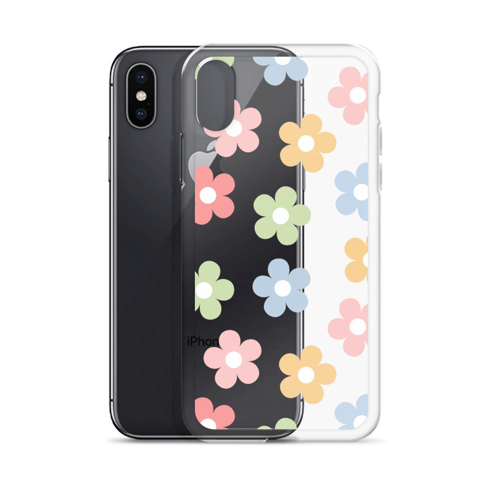 Pastel Garden Clear iPhone Case