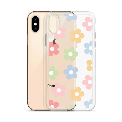 Pastel Garden Clear iPhone Case