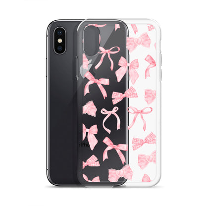 Bow Delight Clear iPhone Case