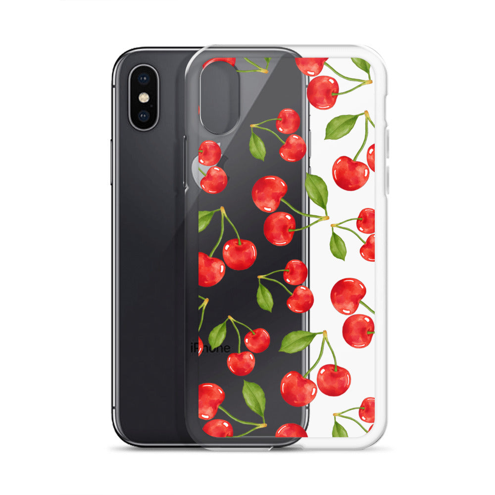 Cherry Clear iPhone Case