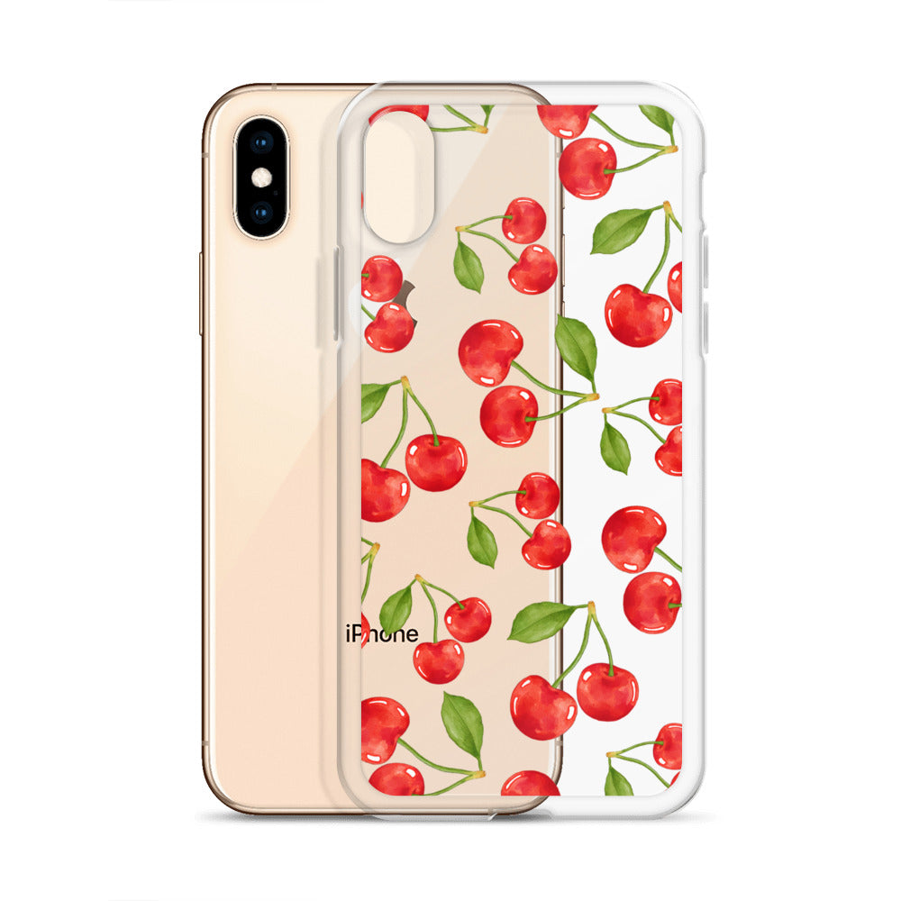 Cherry Clear iPhone Case