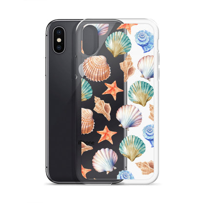 Seashell Breeze Clear iPhone Case