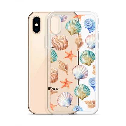 Seashell Breeze Clear iPhone Case