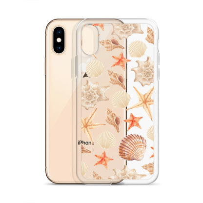 Sunset Shells Clear iPhone Case