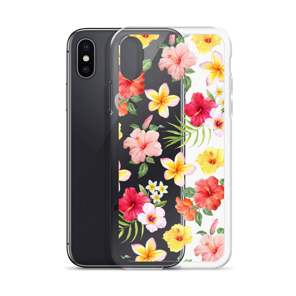 Hibiscus Clear iPhone Case