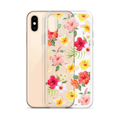 Hibiscus Clear iPhone Case