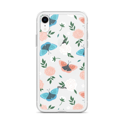 White Blossom Clear iPhone Case