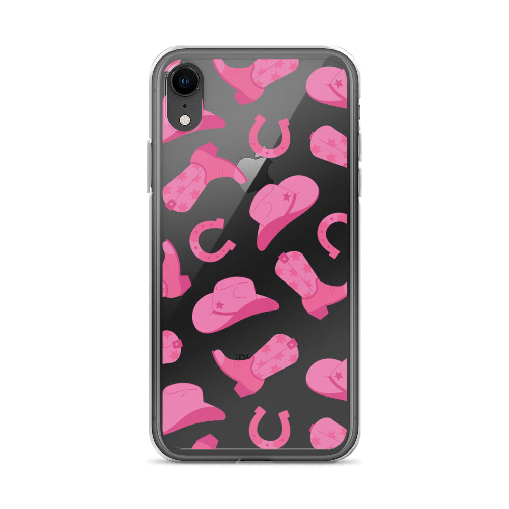Pink Rodeo Clear iPhone Case iPhone XR