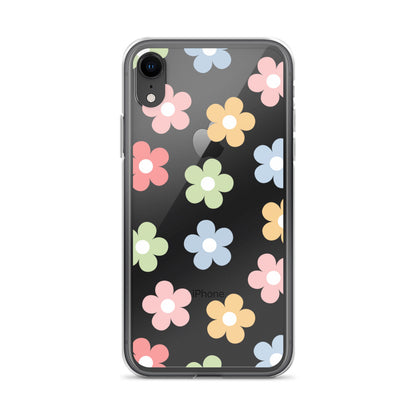 Pastel Garden Clear iPhone Case